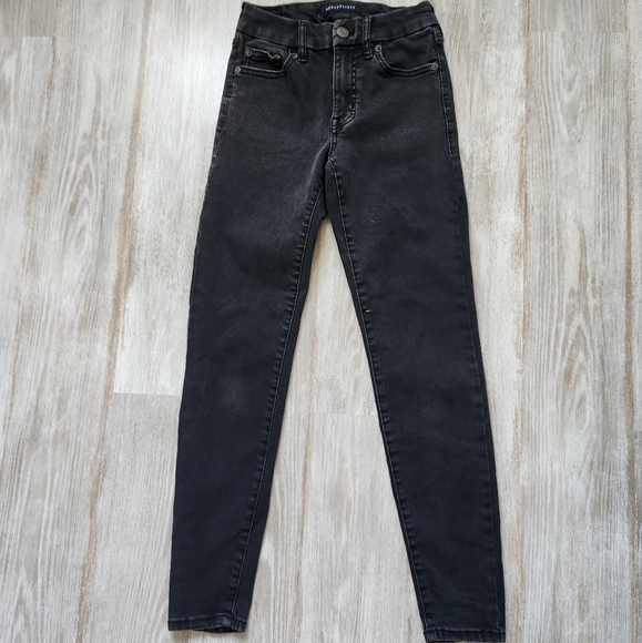 Aeropostale Black High Rise Curvy Jeggings Skinny Leg Thick Stretch Size 0 Reg - Picture 2 of 11